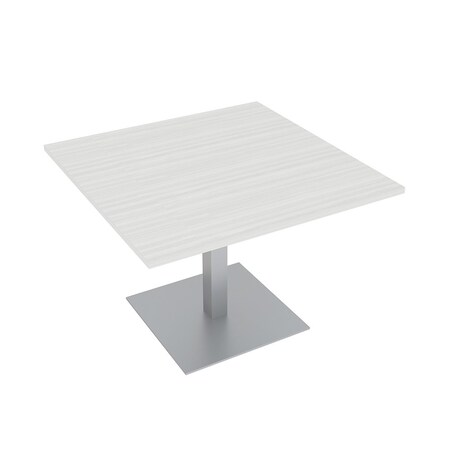 Skutchi Designs 45.25 in W, 45.25 in L, 29 in H, Engineered Wood Top, White HAR-SQ-46-SQ-WC